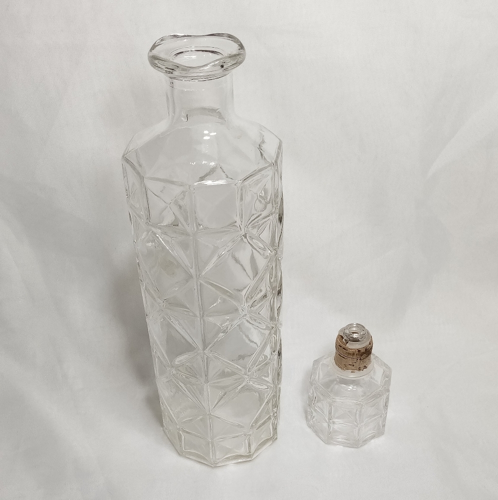 Anchor Hocking Diamond Quilted Liquor Decanter &Stopper Barware. - Picture 7 of 13
